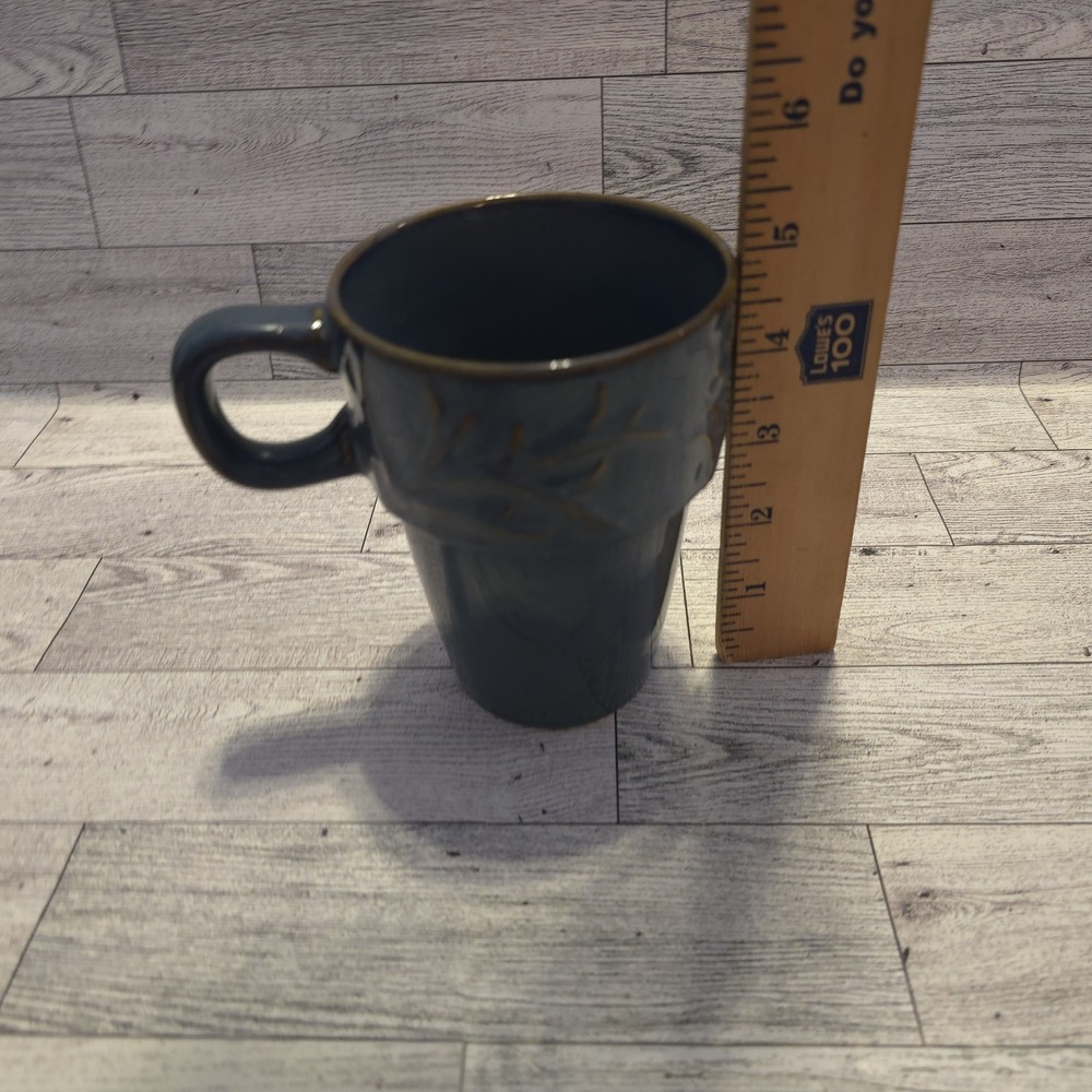 Rare MercAsia Ceramic Nesting Shabby Coffee Mug 16 oz. Cup Stackable - Picture 6 of 9